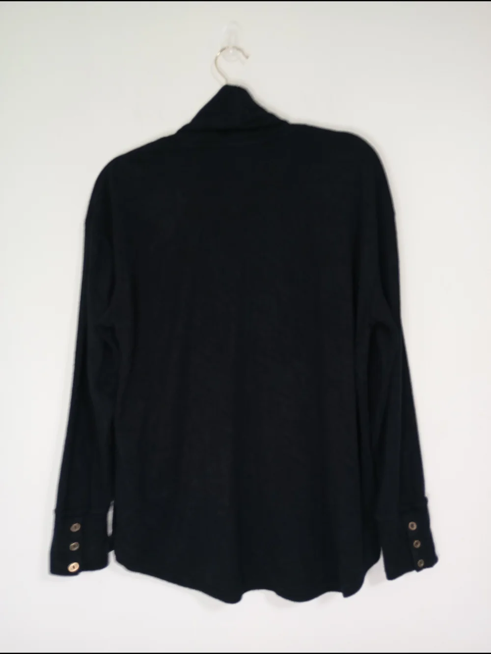 Jane and Delancey Black Cowl Neck Pullover Sweater Size L Women's